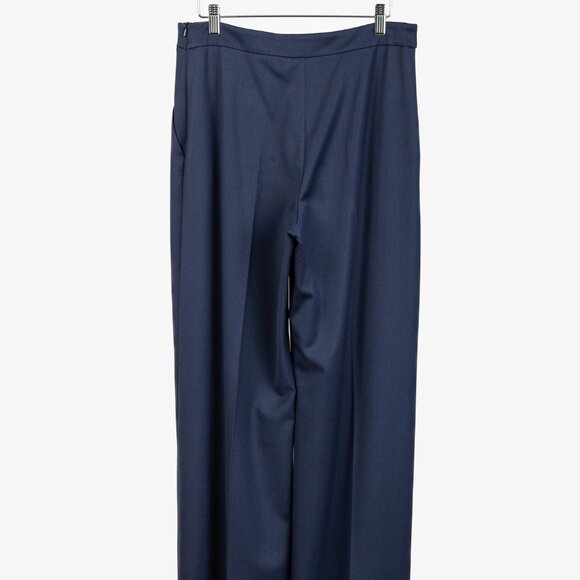 Oscar de la Renta Blue Wide Pant - Picture 2 of 9